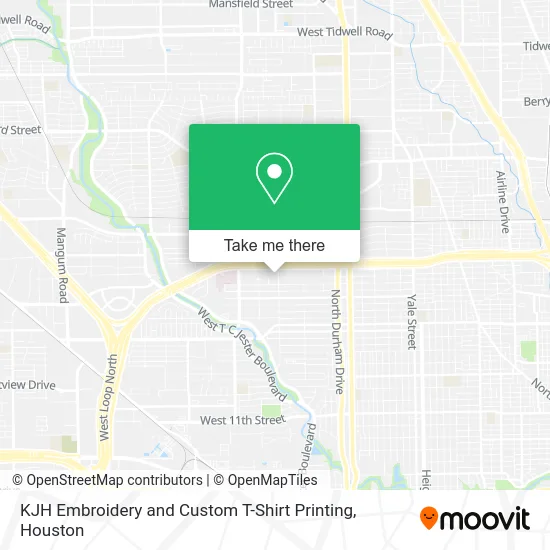 KJH Embroidery and Custom T-Shirt Printing map