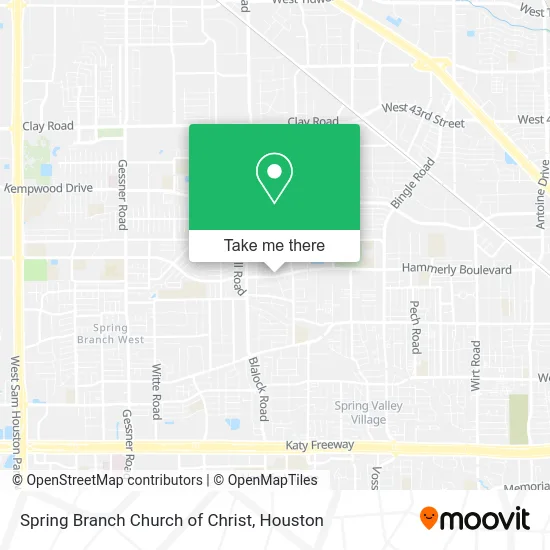 Spring Branch Church of Christ map