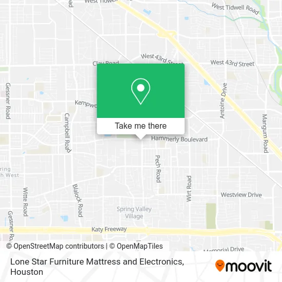 Lone Star Furniture Mattress and Electronics map