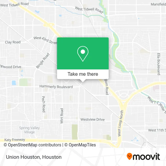 Union Houston map