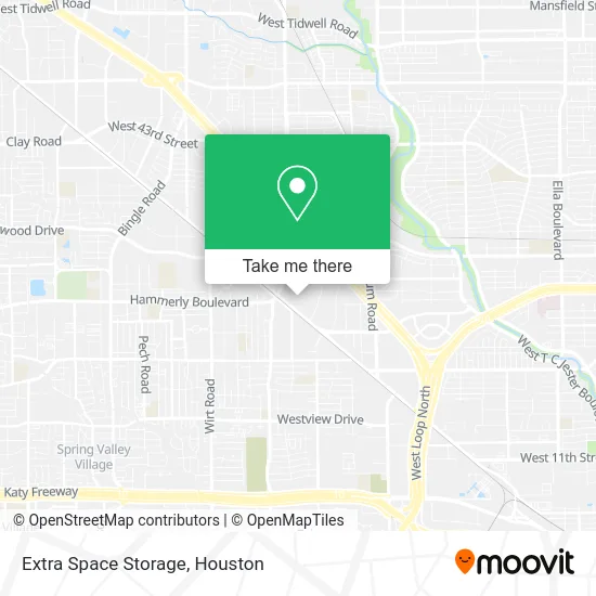 Mapa de Extra Space Storage