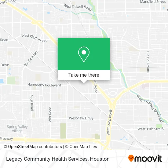 Legacy Community Health Services map