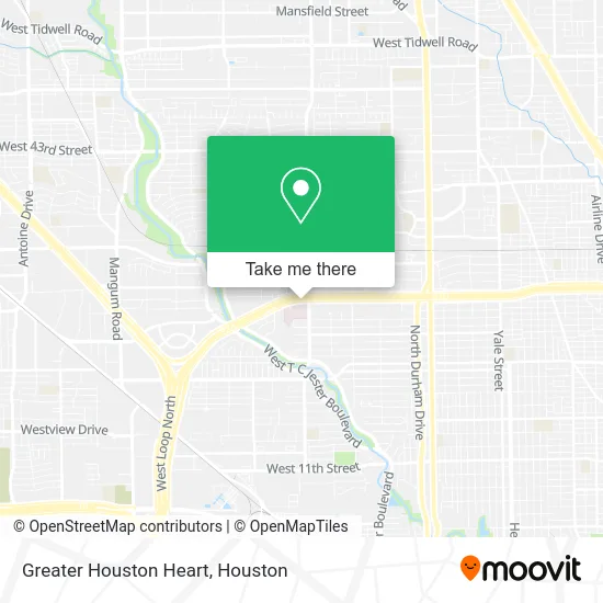 Mapa de Greater Houston Heart