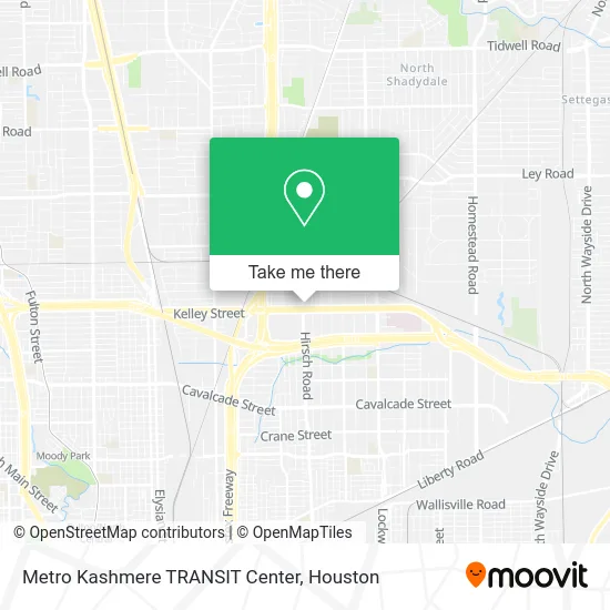 Metro Kashmere TRANSIT Center map