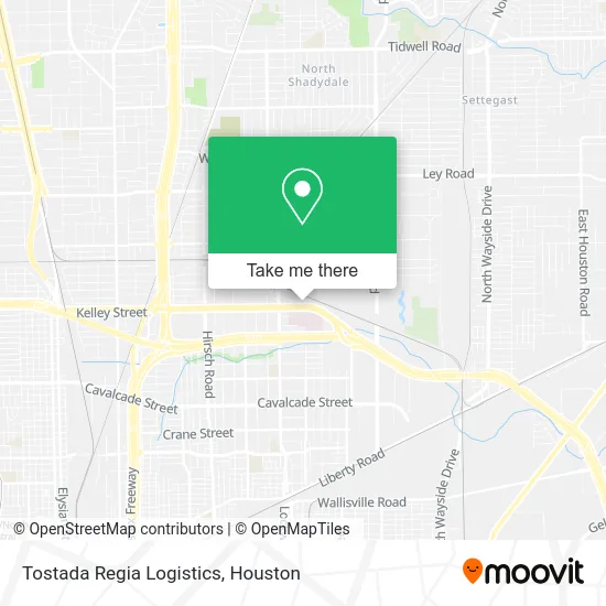 Tostada Regia Logistics map