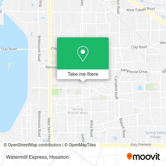 Watermill Express map