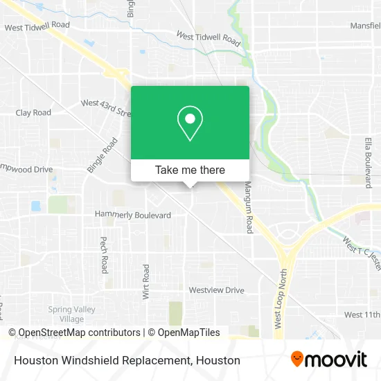 Houston Windshield Replacement map