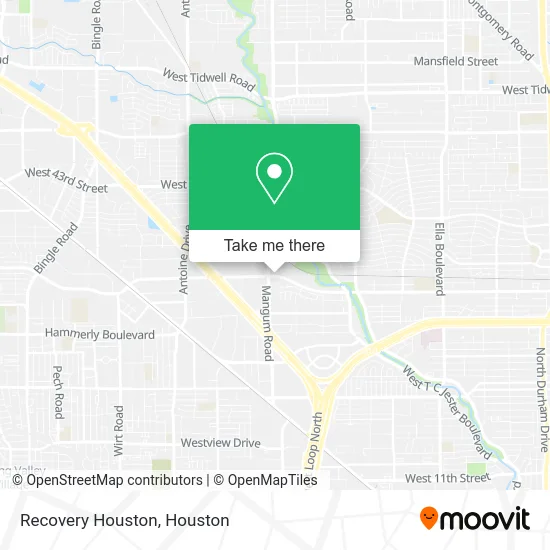 Mapa de Recovery Houston