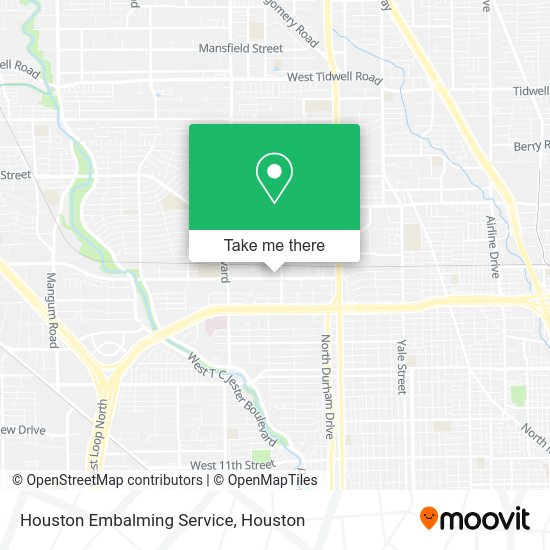 Houston Embalming Service map