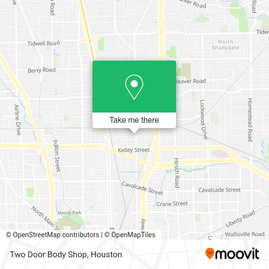 Two Door Body Shop map
