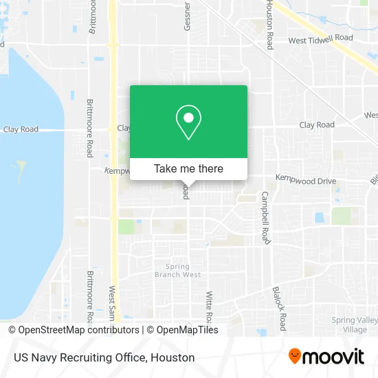 US Navy Recruiting Office map