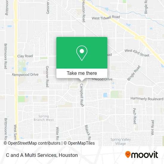 C and A Multi Services map