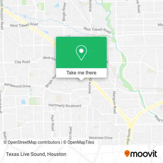 Texas Live Sound map