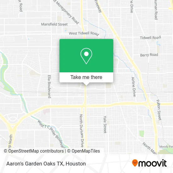 Mapa de Aaron's Garden Oaks TX