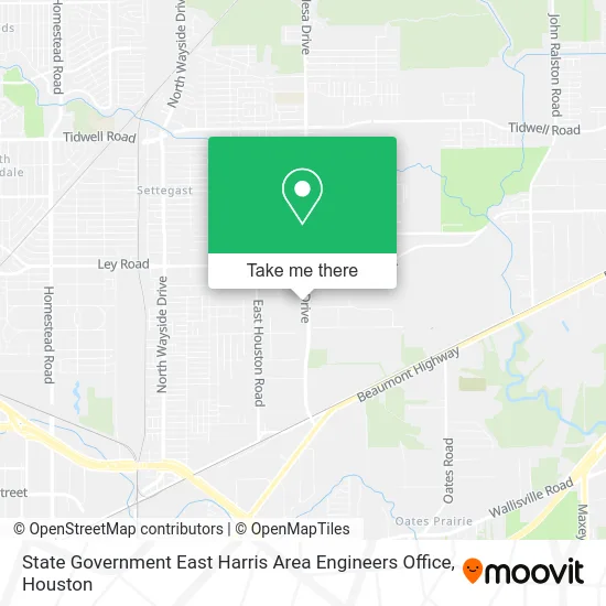 State Government East Harris Area Engineers Office map
