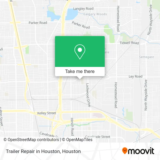 Trailer Repair in Houston map