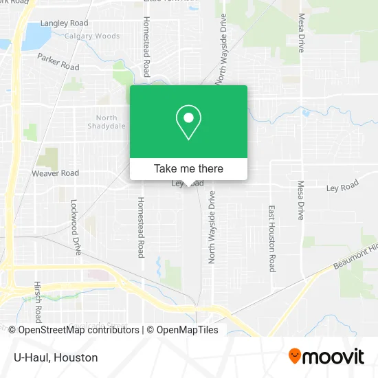 U-Haul map