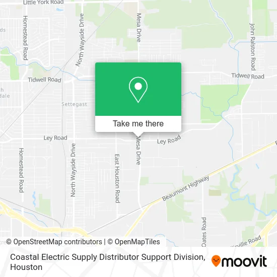 Coastal Electric Supply Distributor Support Division map