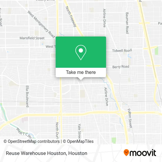 Reuse Warehouse Houston map