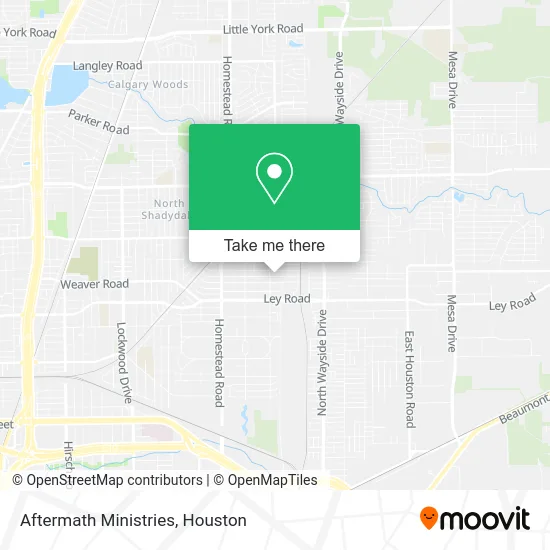 Aftermath Ministries map