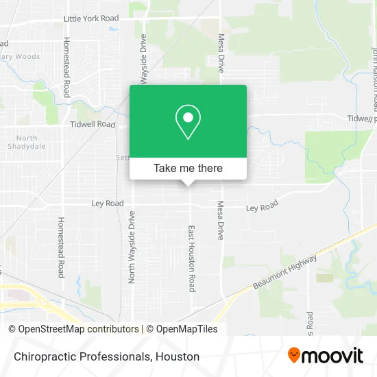 Chiropractic Professionals map