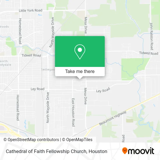 Mapa de Cathedral of Faith Fellowship Church