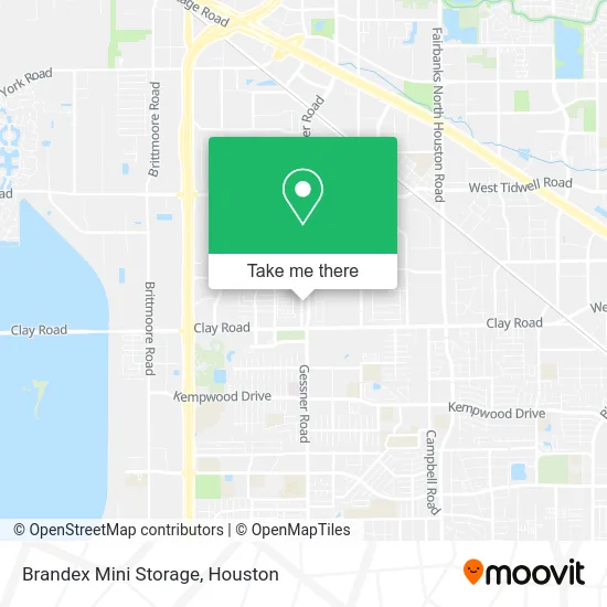 Mapa de Brandex Mini Storage