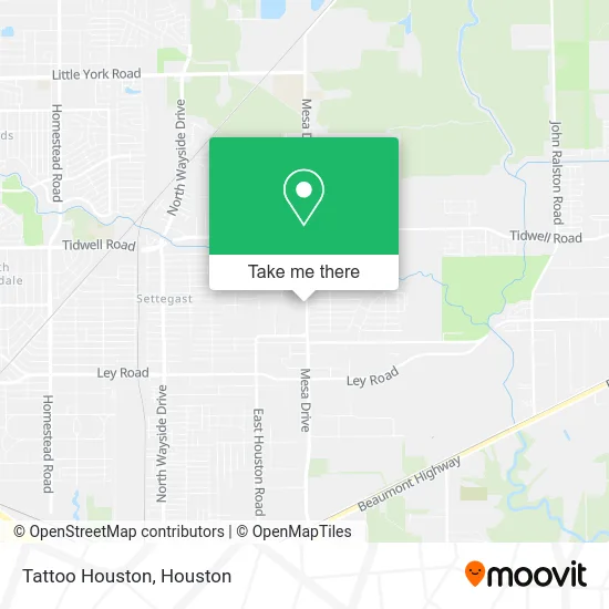Tattoo Houston map