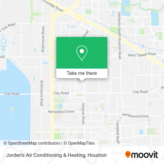 Jorden's Air Conditioning & Heating map
