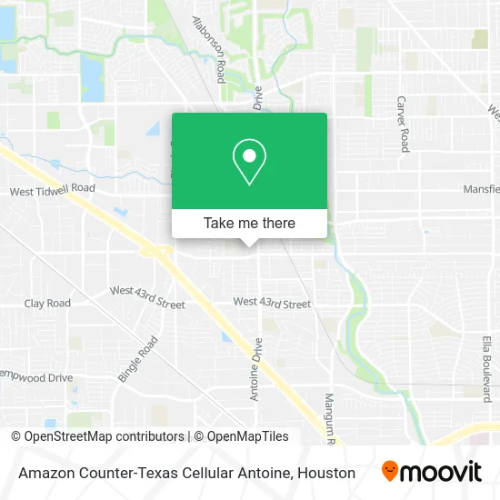 Mapa de Amazon Counter-Texas Cellular Antoine
