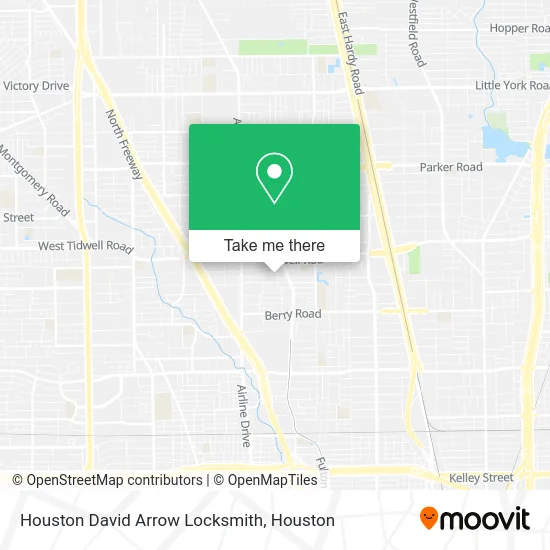 Mapa de Houston David Arrow Locksmith