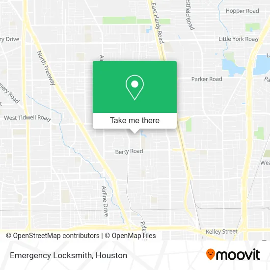 Mapa de Emergency Locksmith