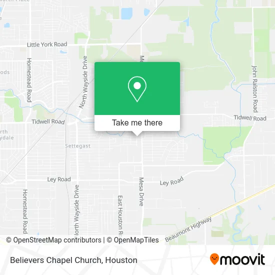 Believers Chapel Church map