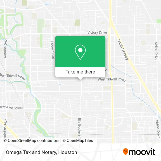 Omega Tax and Notary map
