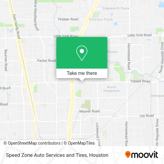 Speed Zone Auto Services and Tires map