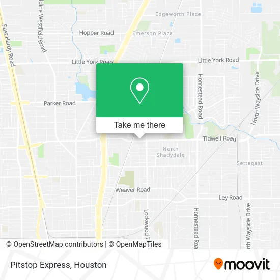 Pitstop Express map
