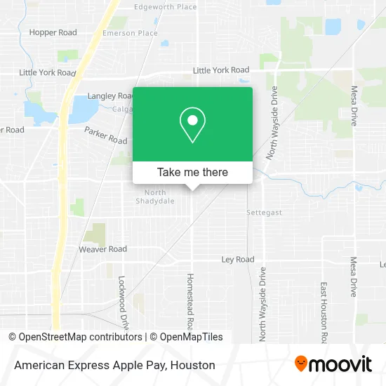 American Express Apple Pay map