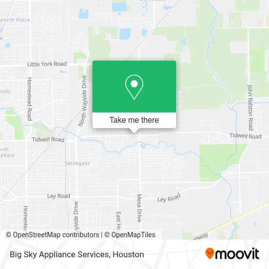 Big Sky Appliance Services map