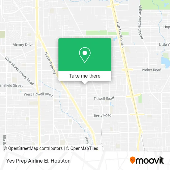 Mapa de Yes Prep Airline El