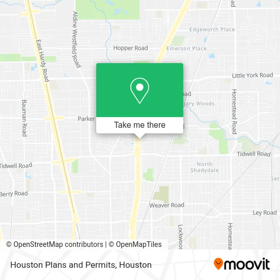 Houston Plans and Permits map