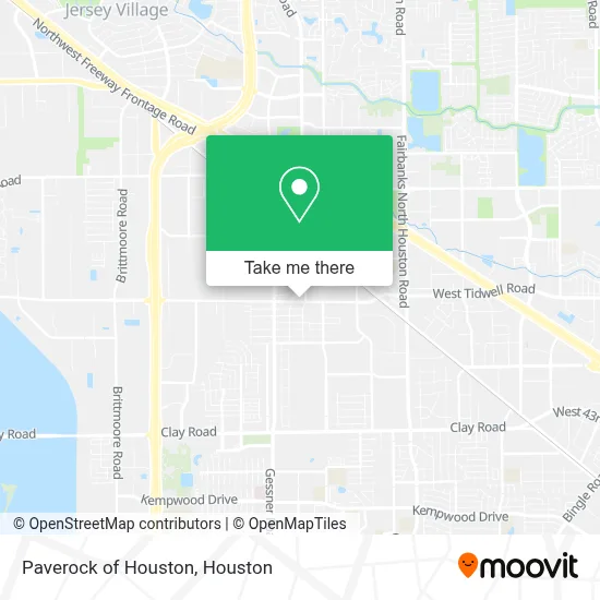 Paverock of Houston map