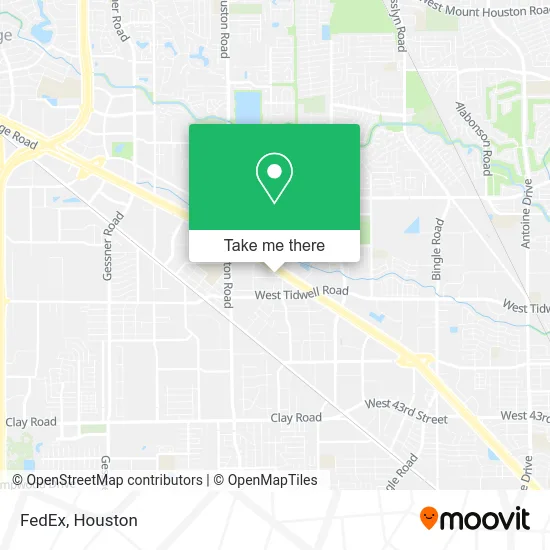 FedEx map