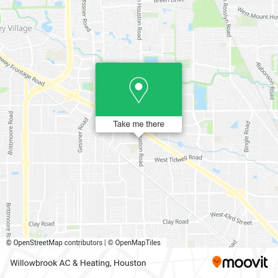 Willowbrook AC & Heating map