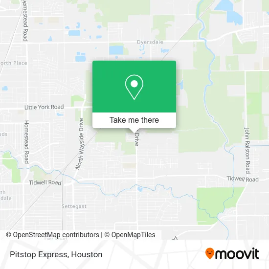 Pitstop Express map