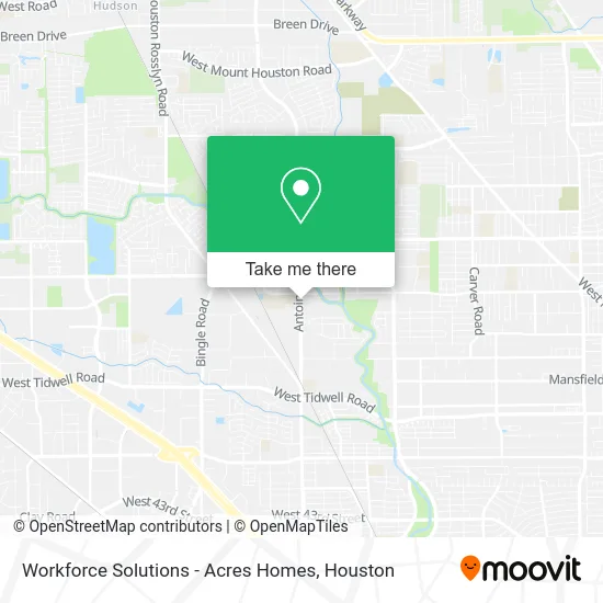 Workforce Solutions - Acres Homes map
