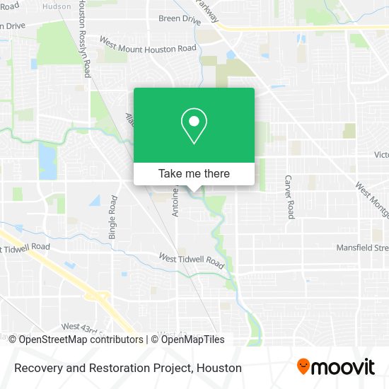 Recovery and Restoration Project map