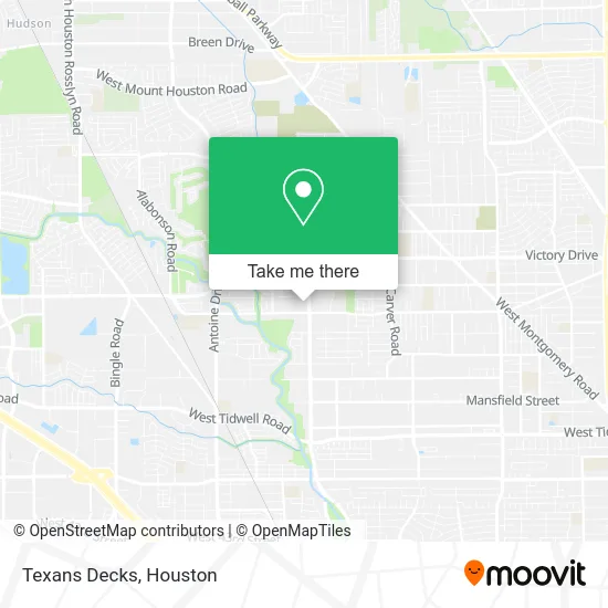 Texans Decks map
