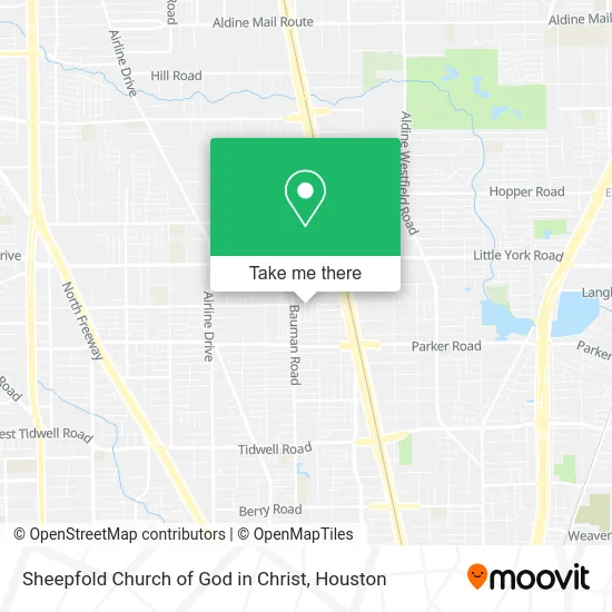 Sheepfold Church of God in Christ map