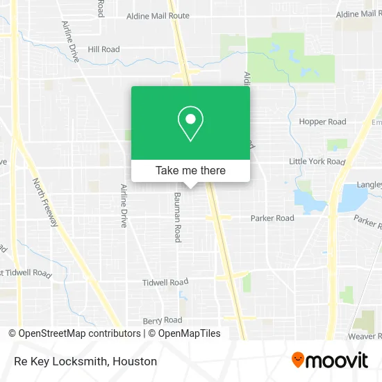 Re Key Locksmith map