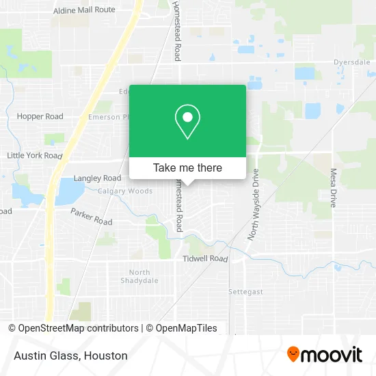 Mapa de Austin Glass